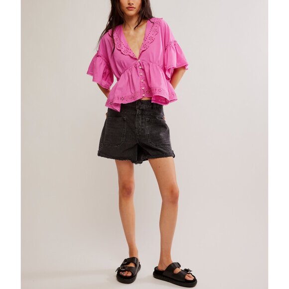 FREE PEOPLE Elle Cutwork Top / Fiji Flower - Picture 5 of 6